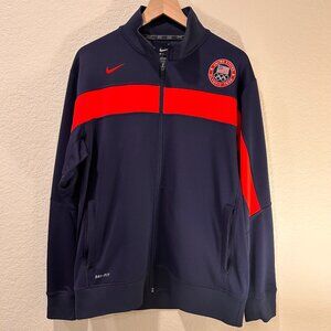 Nike Men's USA Olympic Team Dri-fit Full Zip Track Jacket M